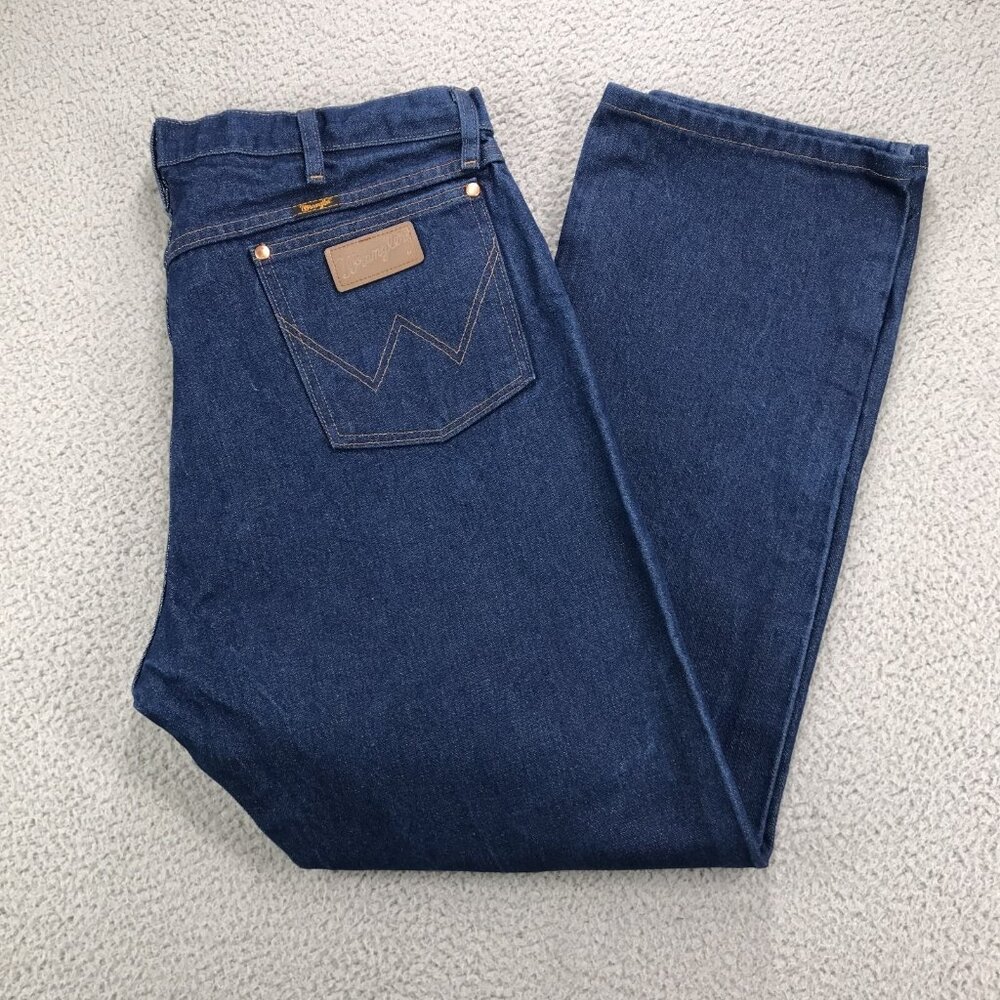 WRANGLER Jeans Mens 38x30 (Tag 40x30) Cowboy Cut Original Fit Medium Wash‎ Denim